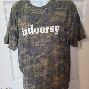 Camo Indoorsy Tshirt Live and Tell Brand